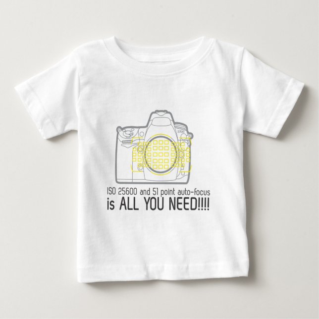 Fotograf Nikon D700 ist alles, was Sie brauchen Baby T-shirt (Vorderseite)