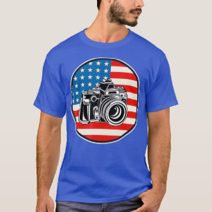 Fotograf Patriotic US Flag 4. T-Shirt