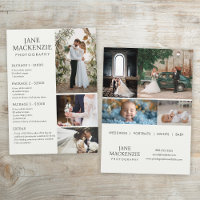 Fotograf | Preislisten | Flache Karte