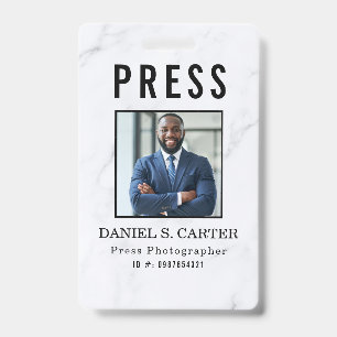 Fotograf Pressejournalist ID-Karte Benutzerdefinie Ausweis