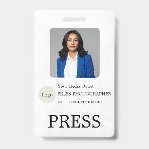 Fotograf Pressejournalist ID-Karte Benutzerdefinie Ausweis