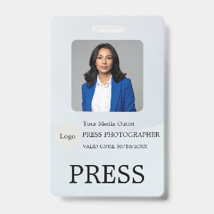 Fotograf Pressejournalist ID-Karte Benutzerdefinie Ausweis