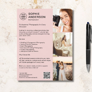 Fotograf Professionelle Fotografie Geschäft  Flyer
