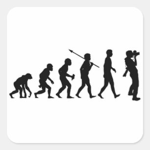 Fotograf Quadratischer Aufkleber