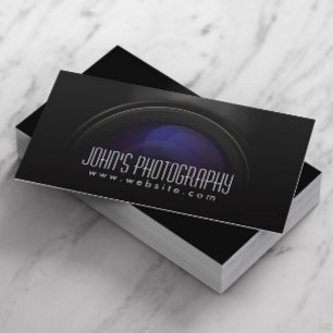Fotograf Rauchkamera Lens Beruflich Visitenkarte