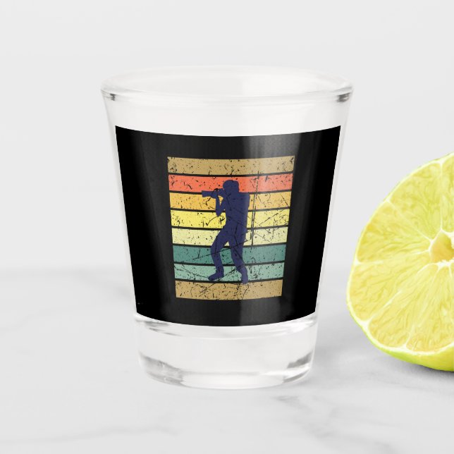 Fotograf Retro Vintag Fotografie Schnapsglas (Vorderseite)