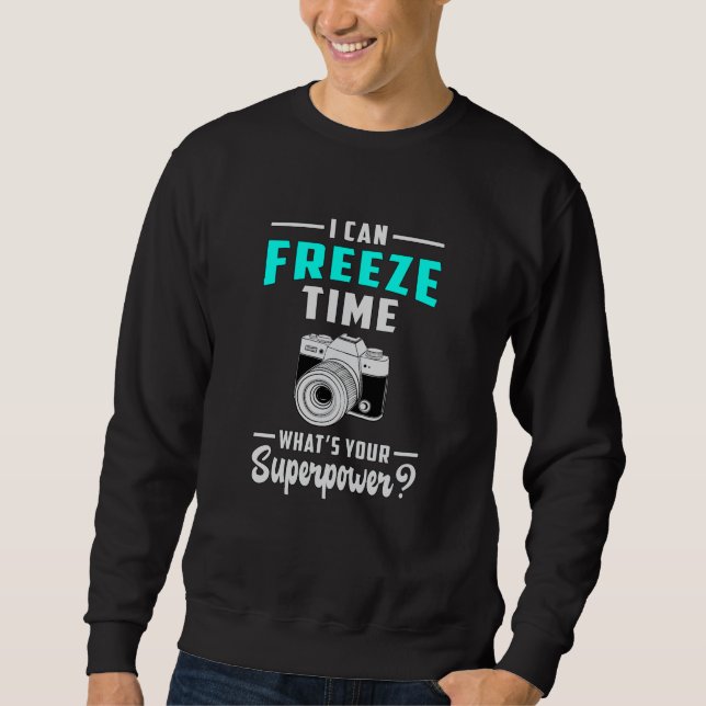 Fotograf Superpower Funny Gift Sweatshirt (Vorderseite)