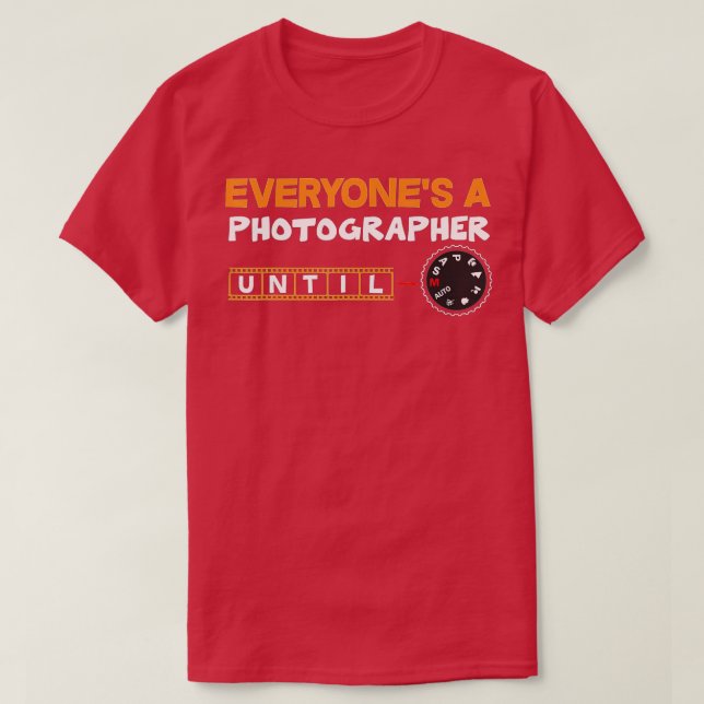 Fotograf Tag Kameramann Fotograf (1) T-Shirt (Design vorne)
