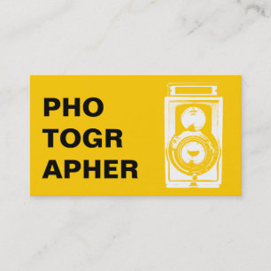 Fotograf Typografie Vintage Kamerafotografie Visitenkarte