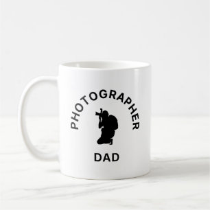 Fotograf-Vater-Aufnahmen von Momenten Kaffeetasse
