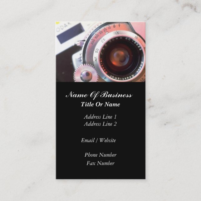 Fotograf-Visitenkarte Visitenkarte (Vorderseite)