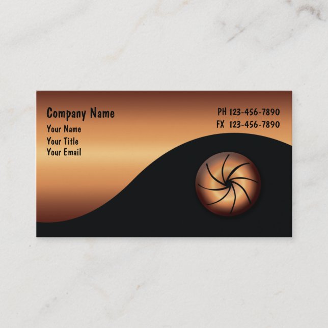 Fotograf-Visitenkarten Visitenkarte (Vorderseite)