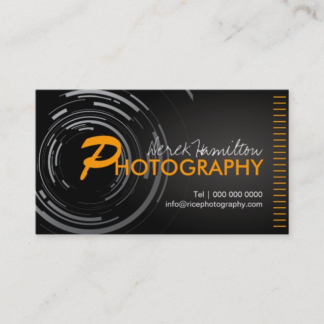 Fotograf-Visitenkarten Visitenkarte (Vorderseite)
