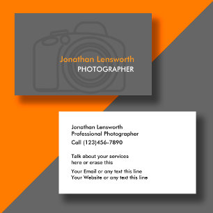 Fotograf-Visitenkarten Visitenkarte