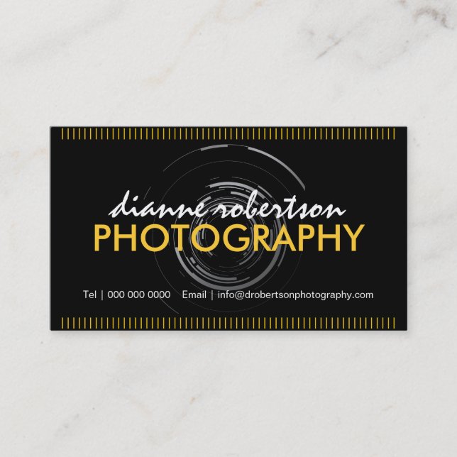 Fotograf-Visitenkarten Visitenkarte (Vorderseite)
