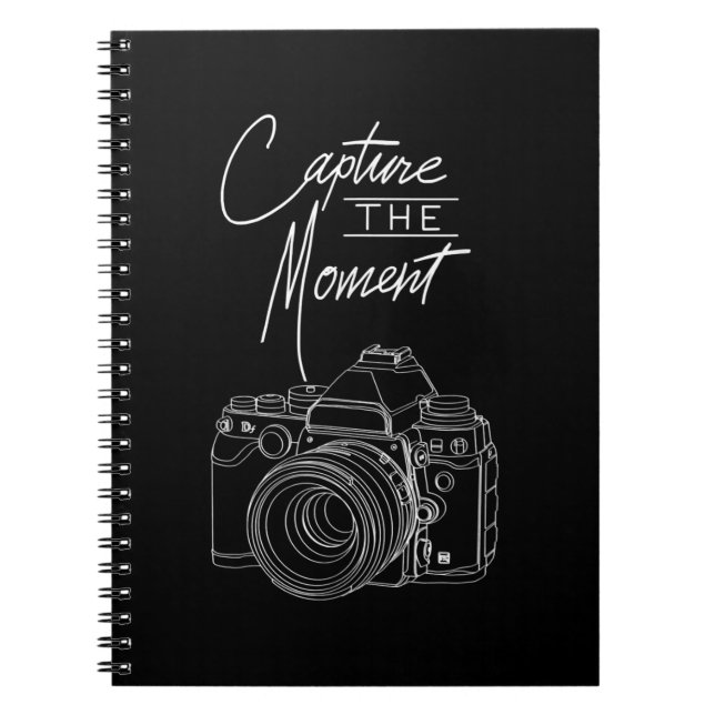 Fotograf von Capture Moment Kamera Notizblock (Vorderseite)