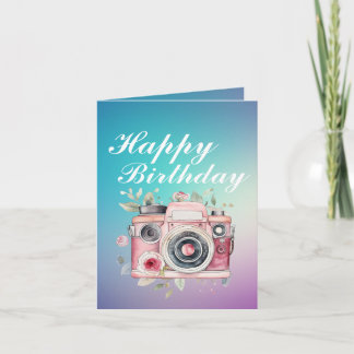 Fotografen-Geburtstag Dankeskarte