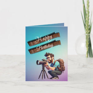 Fotografen-Geburtstag  Karte