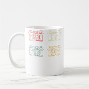 Fotografen-Shirt Retro Vintage Fotografie Kamera Kaffeetasse