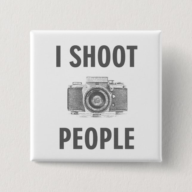 Fotografen von lustigen Foto-Fotografen Button (Vorderseite)
