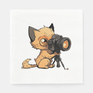 Fotografenkatze Serviette