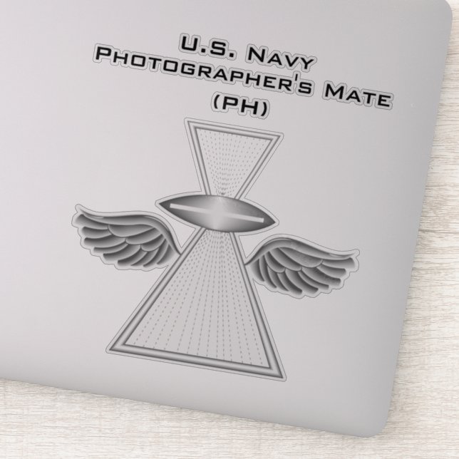 Fotografenmatte (PH) mit Flügelaufkleber Aufkleber (Detail)