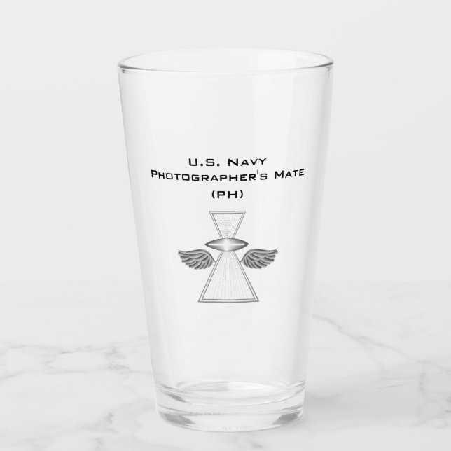 Fotografenmatte (PH) mit Flügelglastumbler Glas (Vorderseite)