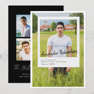 Fotografie   5 Foto Graduation Party Einladung