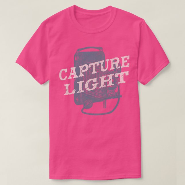 Fotografie Capture Light Vintag Camera T-Shirt (Design vorne)