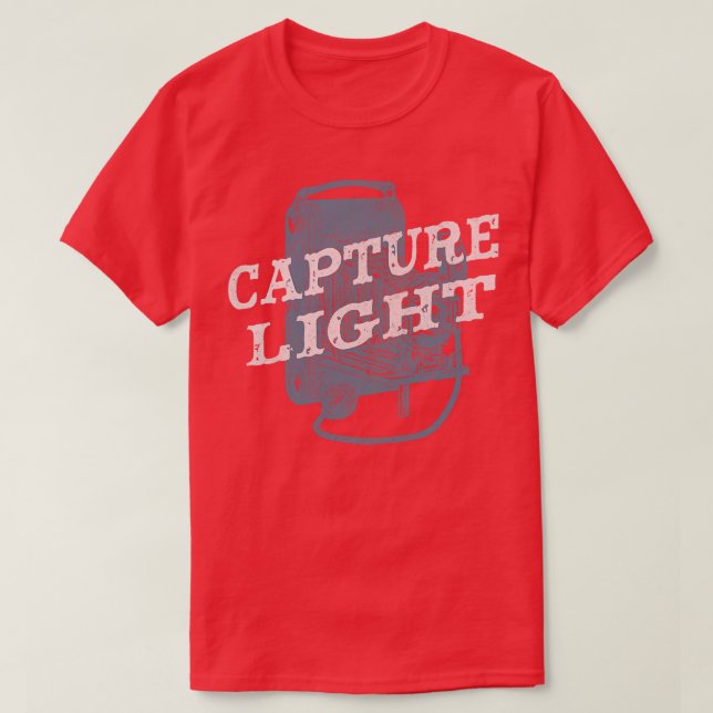 Fotografie Capture Light Vintag Camera T-Shirt (Design vorne)