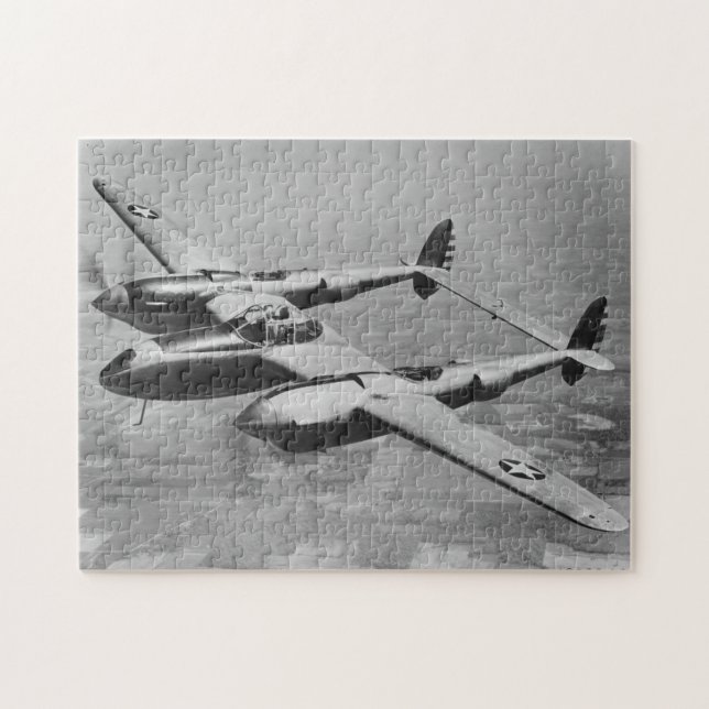 Fotografie der P-38-Blitze zur Kriegszeit Puzzle (Horizontal)