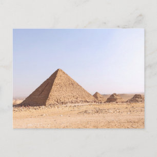 Fotografie der Pyramiden von Giza Ankündigungspostkarte