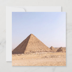 Fotografie der Pyramiden von Giza Einladung