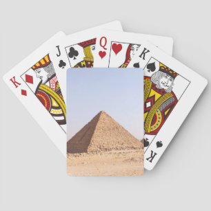 Fotografie der Pyramiden von Giza Spielkarten