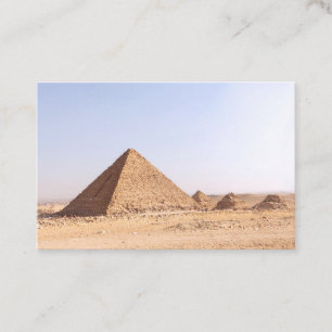Fotografie der Pyramiden von Giza Visitenkarte