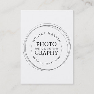 Fotografie-Experte reduziert Visitenkarte