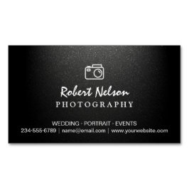 Fotografie Fotograf Kamera Einfach Matte Schwarz Magnetische Visitenkarte