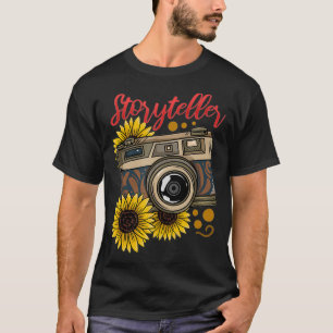 Fotografie Fotograf Vintag Sonnenblume T-Shirt
