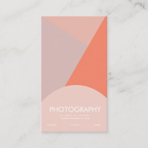 Fotografie-Geschäft Vier-Ton-Colorblock  Visitenkarte