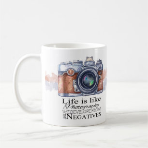 Fotografie-Geschenk-Tasse, mit Lebenzitat, Tasse