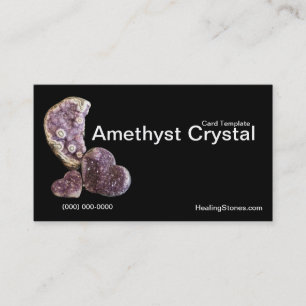 Fotografie Godes Amethyst Crystal Template Visitenkarte