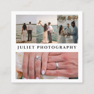 Fotografie Hochzeitscollage Foto Quadratische Visitenkarte