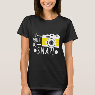 Fotografie Ich bin dabei, Fotografen-Kamera zu sch T-Shirt