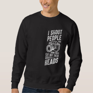 Fotografie Ich schiebe Menschen und schneide sie m Sweatshirt
