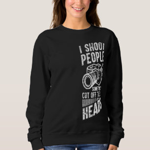 Fotografie Ich schiebe Menschen und schneide sie m Sweatshirt