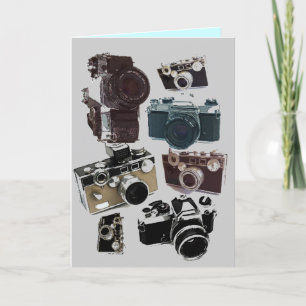 Fotografie in Not geratene Retrokamera Karte