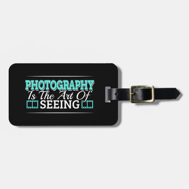 Fotografie ist die Kunst des Sehens - Mindset-Zita Gepäckanhänger (Vorderseite horizontal)