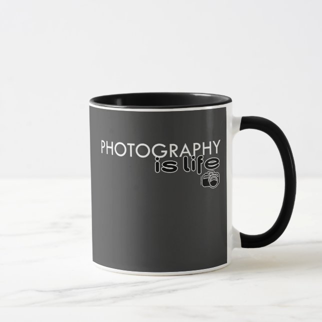 Fotografie ist Leben Tasse (Rechts)