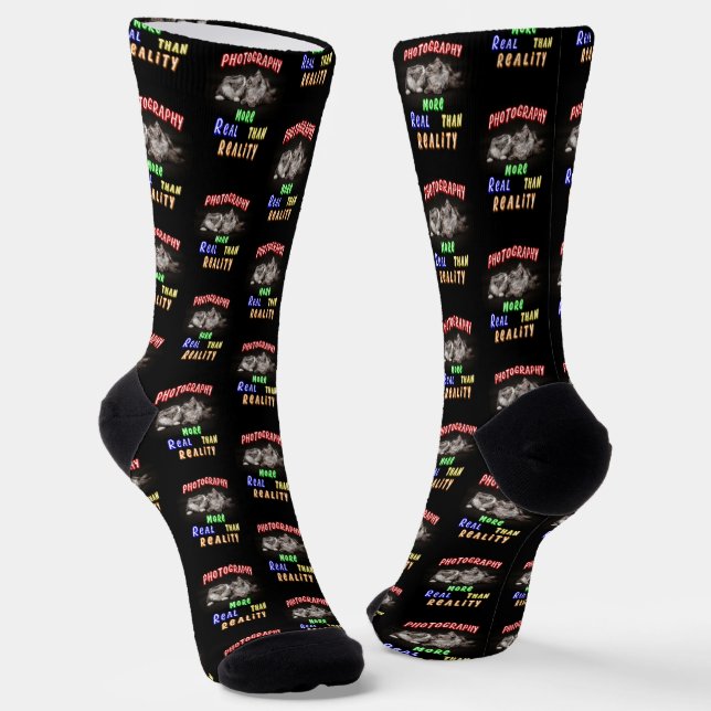 Fotografie ist realer als Realität Socken (Gewinkelt)
