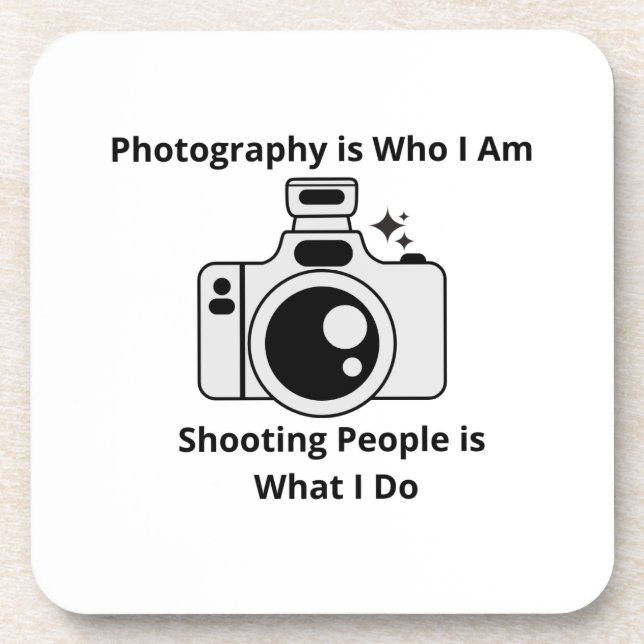 Fotografie ist Wer ich bin auf einem Getränkeuntersetzer (Vorderseite)